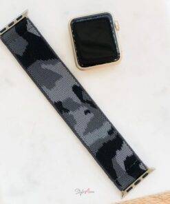 Grey Camouflage Stretch Watchband Accessories