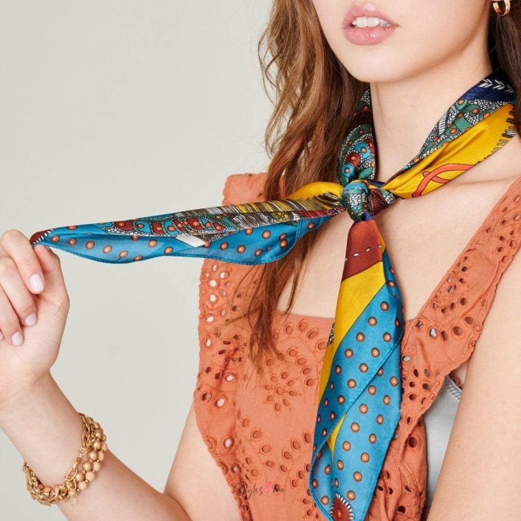 Horse Print Silky Bandana Scarf Accessories Best Sellers New Arrivals