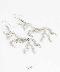 Unicorn Skeleton Earrings Jewelry