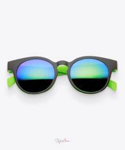 Black & Green Mirrored Party Sunglasses Sunglasses