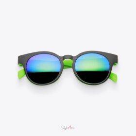 Black & Green Mirrored Party Sunglasses Sunglasses