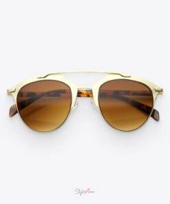 Gold & Amber Women’s Panto Aviator Sunglasses Sunglasses