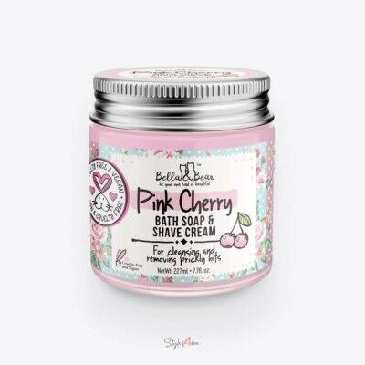 Pink Cherry Whipped Bath Soap & Shave Cream Hair Care & Styling