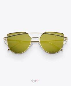 Women’s Modern Gold-Mirrored Aviator Sunglasses Sale Sunglasses