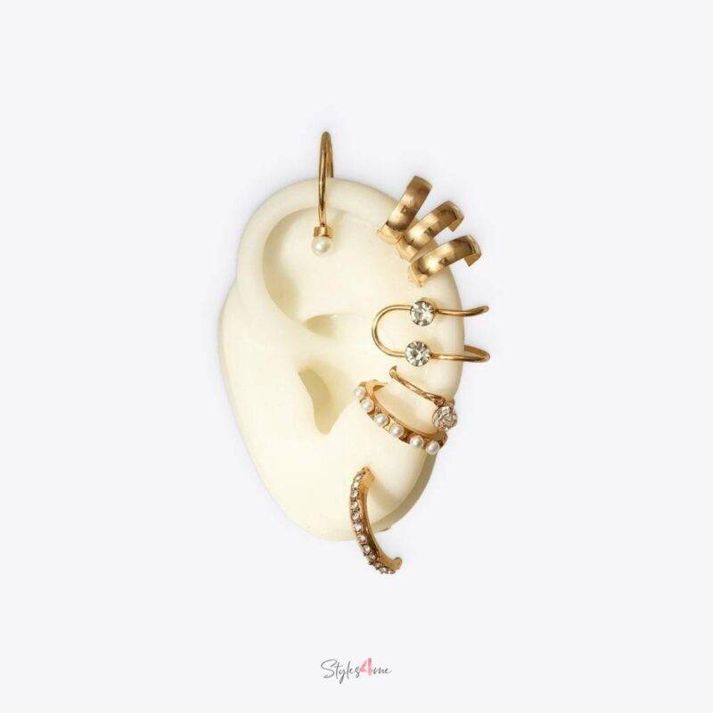 8 Pcs Pearl Stud Earrings Jewelry