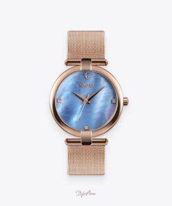 Blue Dial Gold Quartz Watch Watches