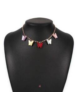 Butterfly Pendant Necklace Jewelry