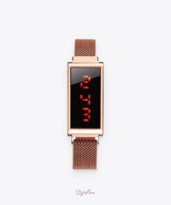 Digital Watch With Magnetic Strap Watches