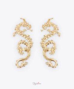 Dragon Stud Earrings Jewelry
