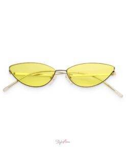 Gold & Dark Yellow Vintage Cat-Eye Sunglasses Sunglasses