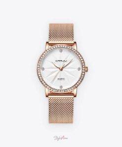 Gold Diamond Quartz Watch Watches